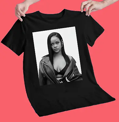 Rihanna Singer Photo Memories Retro Black Unisex S-4XL T-Shirt • $20.89