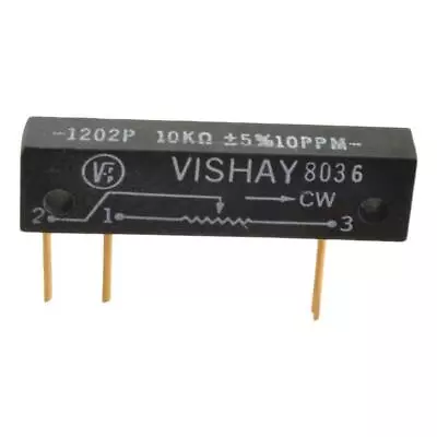 Vishay Wound Variable Resistor Non-Precision NSN 5905-01-048-4956 PN 1202-P-10K • $17.82