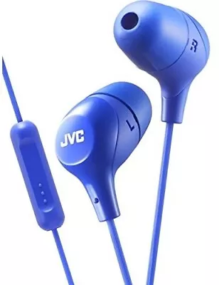 JVC HAFX38MA Marshmallow Earphones With Microphone & In-line Remote (Blue) [New • $16.45