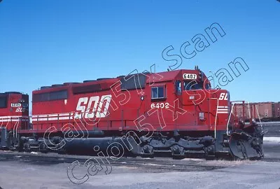 Original Slide- SOO LINE SD40 6402 Red Scheme At Kansas CityMO. 2/95 • $3.99