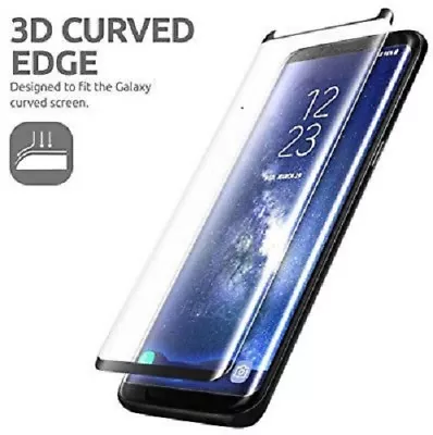 Edge Glue Curved Tempered Glass Screen Protector For Samsung Galaxy S8 • £3.45