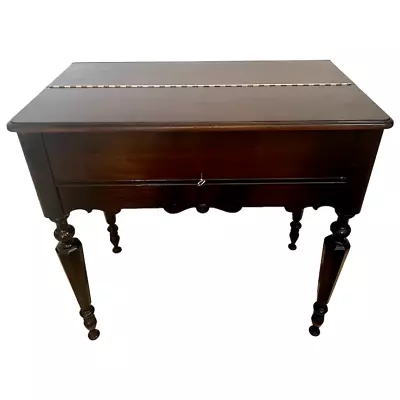 Gorgeous Victorian Spinet Desk Secretary Two Drawers Pull Out Pad Locking Door • $1606.50