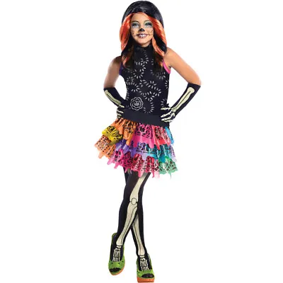 Rubies Monster High Skelita Calaveras Costume Size Small 4-6 • $19.19