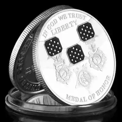 Medal Of Honor In God We Trust Statue Of Liberty Commemorative Challenge Coin • $12.95