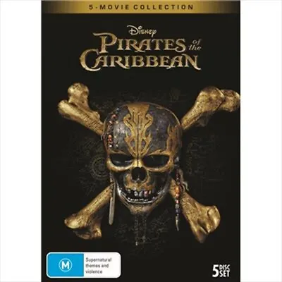 $21.99 • Buy Pirates Of The Caribbean 1-5 DVD : NEW