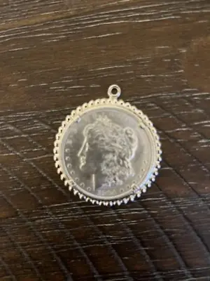 1904-O BU/MS Morgan Dollar In Sterling .925 Silver Bezel • $79.95