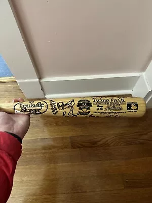 Cleveland Indians Legends JSA Authenticated Signed Bat Inaugural Jacobs Field • $350