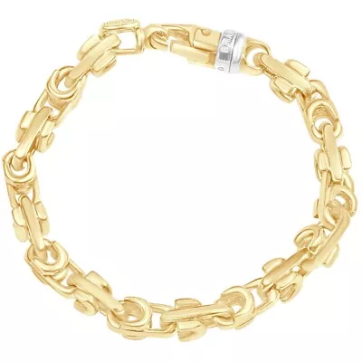 Men's 14k Gold (55gram) Or Platinum (86gram) 10mm Link Bracelet 8.5  • $3575