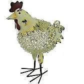 Wacky Painted Metal Chicken Garden Ornament. • £25.99