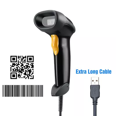 Eyoyo USB Wired Handheld 2D QR Code Barcode Scanner Reader Automatic Scanning • $36.02