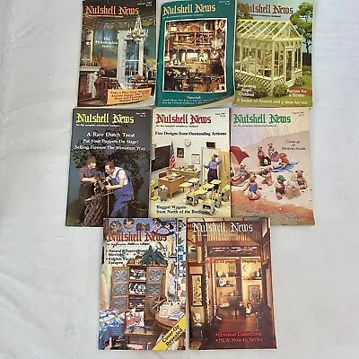 Nutshell News Miniature Magazine Lot 8 Feb Mar April May June Aug Sept Oct 1987 • $23