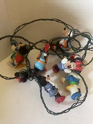 Vintage Disney Christmas Lights Mickey Mouse Minnie Donald Duck Goofy Not Workin • $19.10