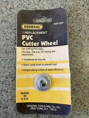 General Tools Steel Replacement Gold Standard Pipe Cutter Wheel - RW122  • $9.99