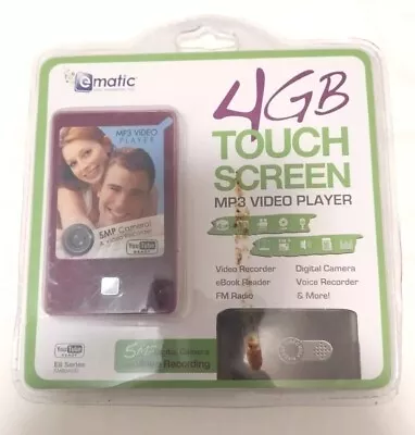 Ematic 3-Inch Touch Screen 4 GB MP3 Video Player  • $7.35