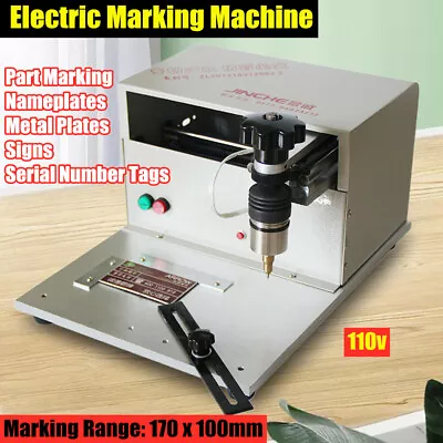 Electric Marking Machine Table Dot Peen Marking Machine VIN Code Label Nameplate • $466.46