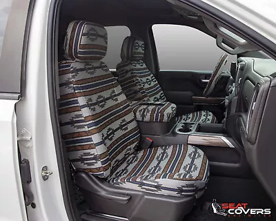 CUSTOM FIT AZTEC FRONT SEAT COVERS For The 2002-2007 Ford F-250 F-350 High Backs • $110