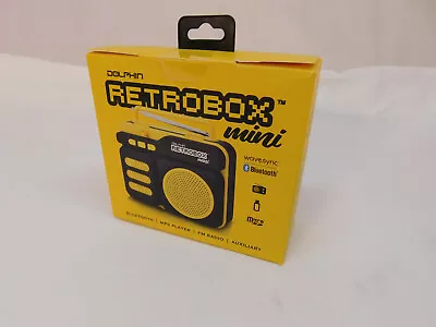 Dolphin RTX-10 Retrobox Mini Portable Bluetooth MP3 FM Radio - Great For Kids! • $13.65