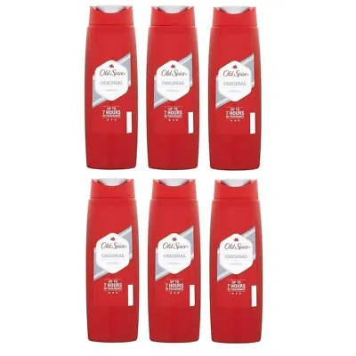 6x Old Spice Original Shower Gel For Men Body Wash 400 Ml XL Extra Large Mens • £31.99