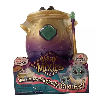 Moose Toys Magic Mixies Magical Misting Cauldron With 8  Plush Toy - Blue Toy • $112.99