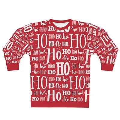 Hohoho Laugh Joker Style Christmas Pattern Sweater - AOP Unisex Sweatshirt • $55.92