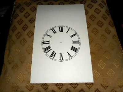 £6.99 • Buy Steeple Clock Dial/face - 5  Minute Track - Paper (card) - Roman - Matte Cream