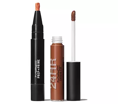 2 Pc MAC Cosmetics Studio Fix 24Hr Concealer W/ Prep + Prime Highlighter NW50 • $28.99