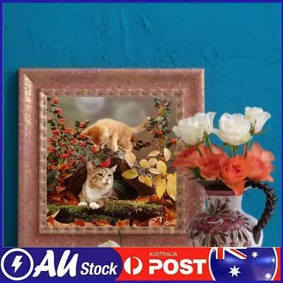 5D DIY Diamond Painting Kits Full Square Drill Cats Mosaic Resin Wall Picture • $11.59