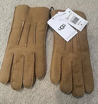 UGG Men's Contrast Sheepskin Tech Glove Chestnut Size Large • $125