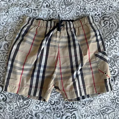 Swimwear Trunks Boy 6/9 Months Beige Burberry Pocket • $59