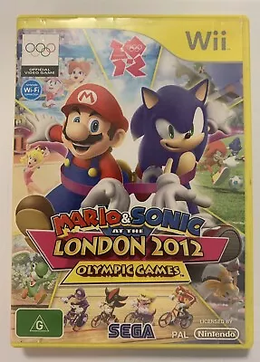 Mario & Sonic At The London 2012 Olympic Games Nintendo Wii PAL No Manual • $16