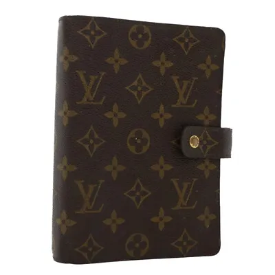 LOUIS VUITTON Monogram Agenda MM Day Planner Cover R20105 LV Auth Ar9799B • £172.44