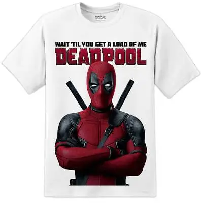 Mens Deadpool Movie T Shirt Marvel DC Comics Batman Suicide Squad (S-2XL) Joker • £22.99