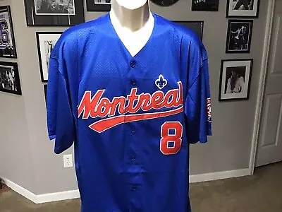 Montreal Expos Gary Carter  Button Jersey Blue Size 2XL • $59.95