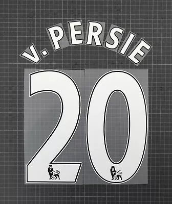 VAN PERSIE #20 2013-2017 Player Size Premier League White Nameset PS-PRO Plastic • £10.20