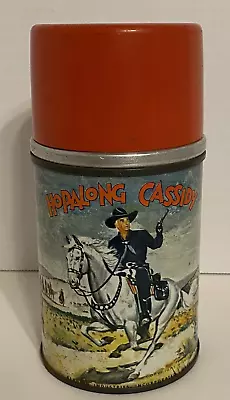 Vintage 1950's Aladdin  Hopalong Cassidy  Metal Lunchbox Thermos (thermos Only) • $49.95