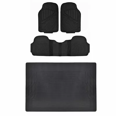 $49.99 • Buy MOTORTREND® HD All Weather Car Floor Mats & Liner Set Durable Rubber Black⭐⭐⭐⭐⭐