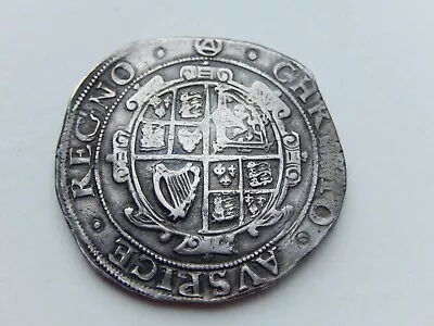 A217 - Charles I Silver Hammered Halfcrown. 1641-43 Triangle In Circle Mintmark. • £375