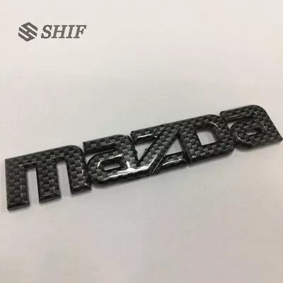 For Mazda Logo Carbon Fiber Style Emblem Sticker Decal MAZDA 3 6 MIATA RX7 RX8 • $18.97