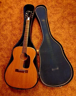 Vintage 1970 Harmony H165 Guitar Solid Mahogany • $375