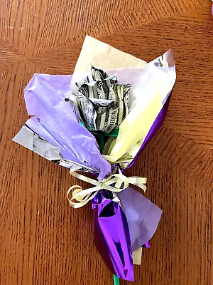 Handmade Rose Flower Bouquet Money Dollar Origami Graduation Birthday Gift • $29.95