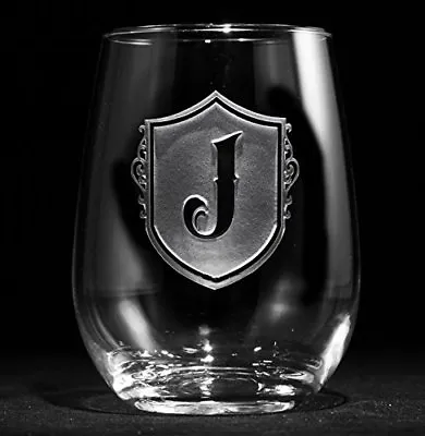 Personalized Monogrammed Stemless Wine Glasses - Set Of 6 (m22) • $85.80