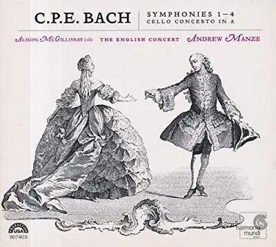 Bach C.P.E. - Bach CPE - Symphonies Nos 1-4 - Bach C.P.E. CD HUVG The Cheap • £9.75