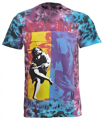 Guns N Roses Use Your Illusion T Shirt Official Tie Dye Tee • £16.95