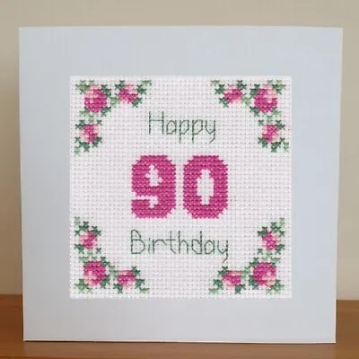£7.25 • Buy 90th Birthday Card - Cross Stitch Kit  