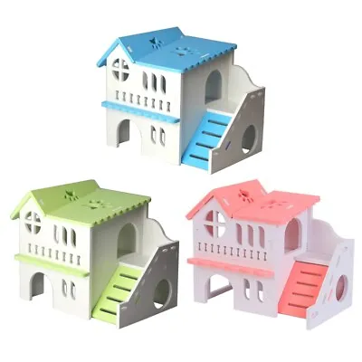 Dwarf Hamster House Small Pets Climbing Toy Hideout Cage Accessories For Gerbil • £10.38