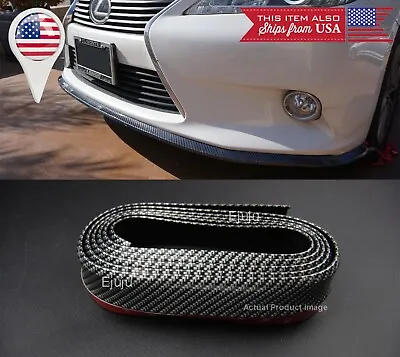 1.3  Carbon Fiber Look EZ Fit Bumper Lip Splitter Chin Protector For VW Porsche • $22.97