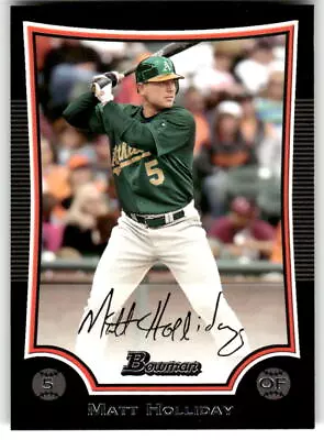 Matt Holliday 2009 Bowman #148 Oakland Athletics • $0.99