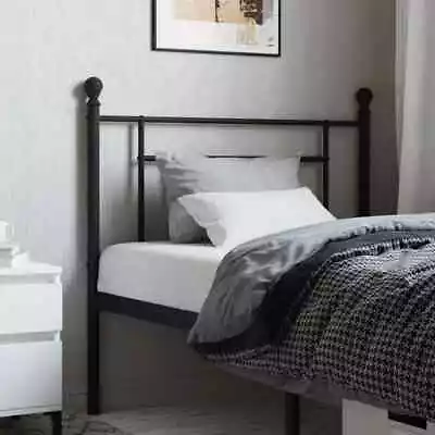 Metal Headboard Bedroom Home Decorative Bed Header Metal Bed Headboard VidaXL • £23.99