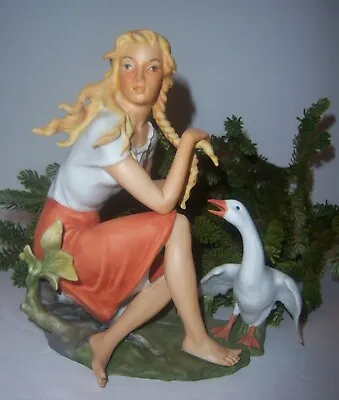 Kaiser Porcelain Bisque Figurine ~ Goose Girl ~ # 377 W.Germany ~ Hand Painted • $55