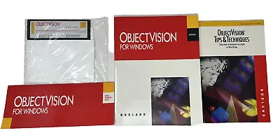 Borland ObjectVision 1.0 For Windows Vintage 1991 Software New Sealed 5.25  Disk • $29.99